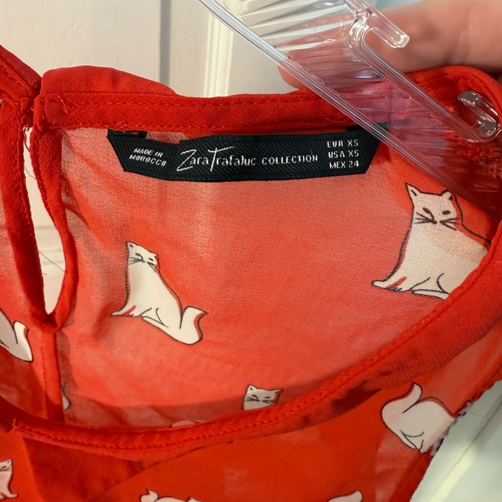 Zara Translucent Cat Collared Tank - Picture 5 of 5